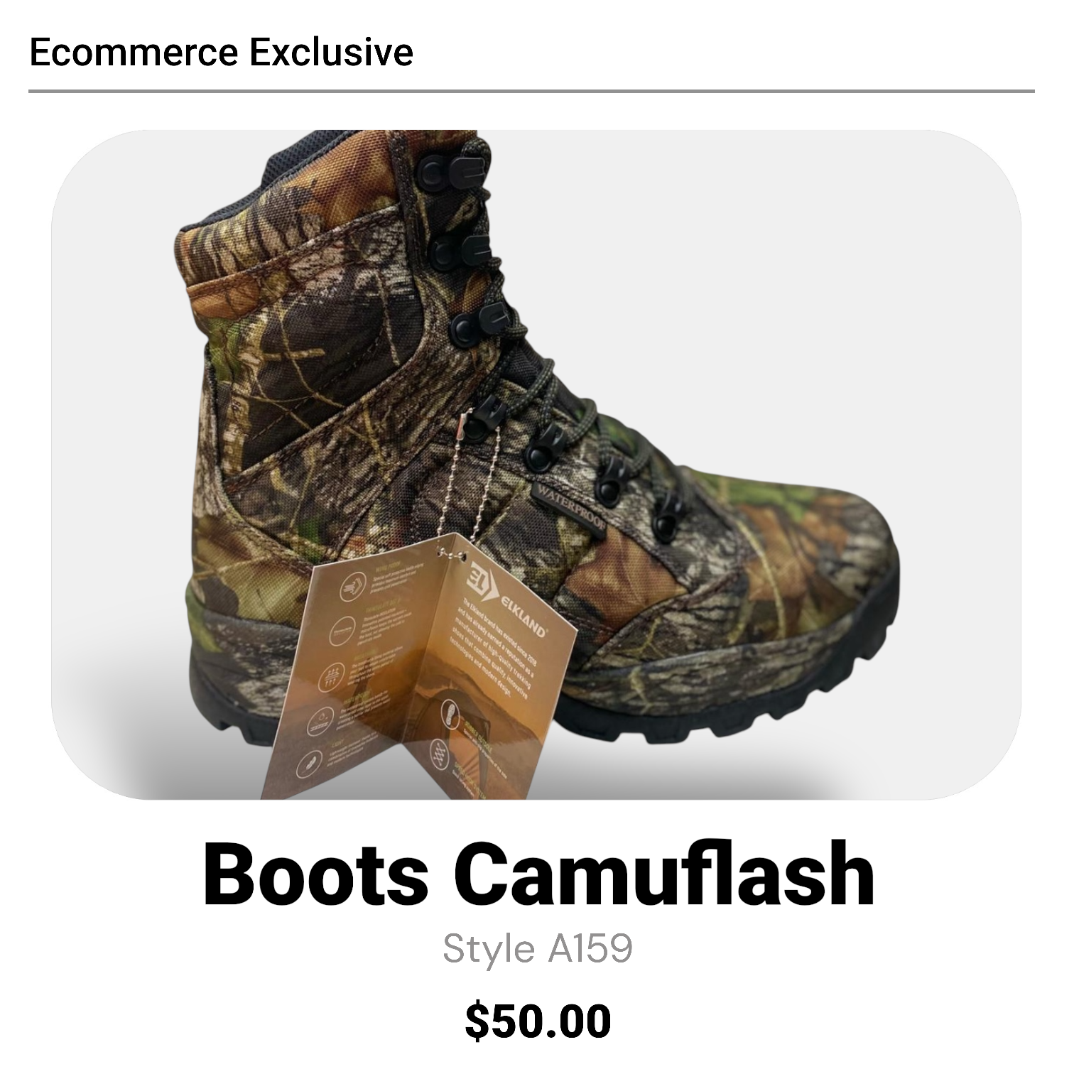 Boots Camuflash ELKLAND #A159