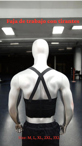 Faja de trabajo con tirantes